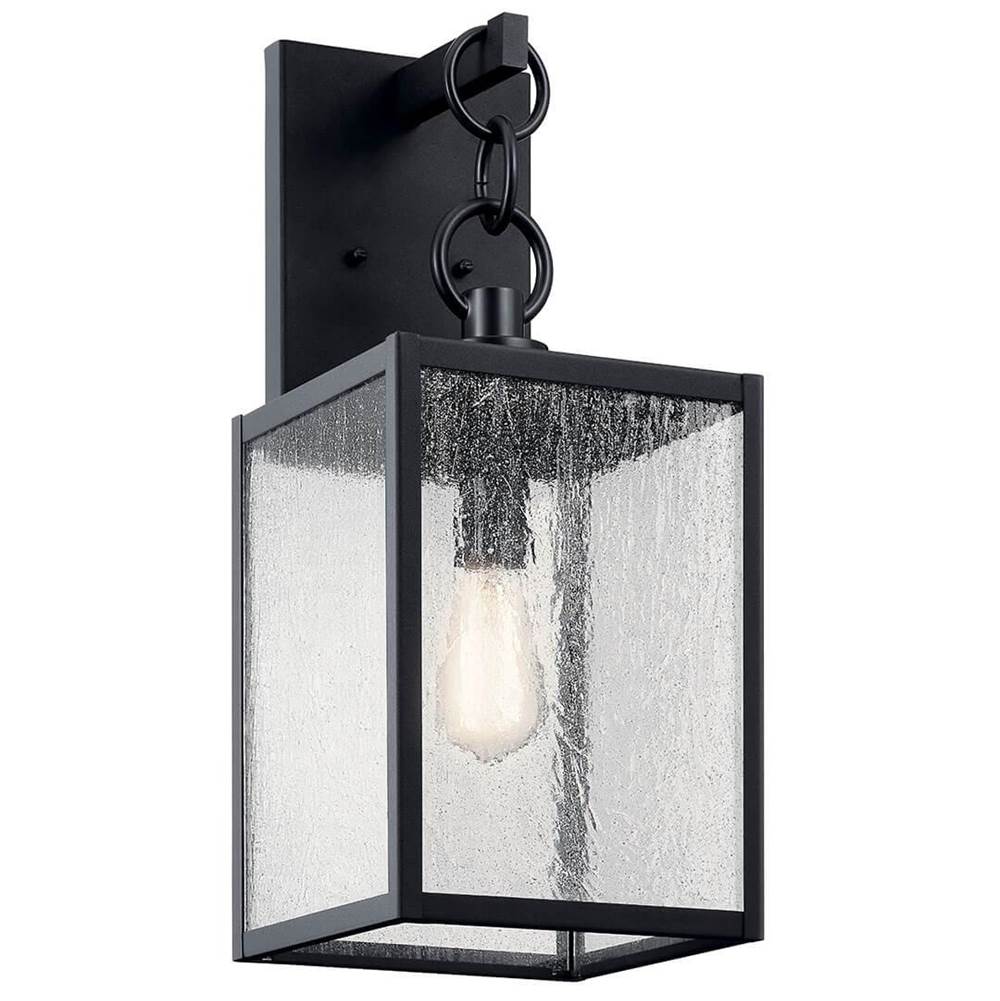 KICHLER 59007BKT Lahden 21.75" 1 Light Outdoor Wall Light with Clear Seeded Glass in Textured Black