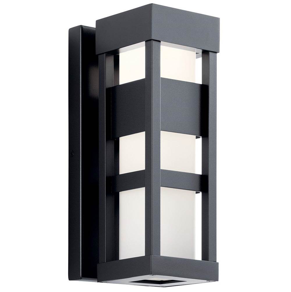 KICHLER 59035BKLED Ryler LED 3000K 12" Wall Light Textured Black