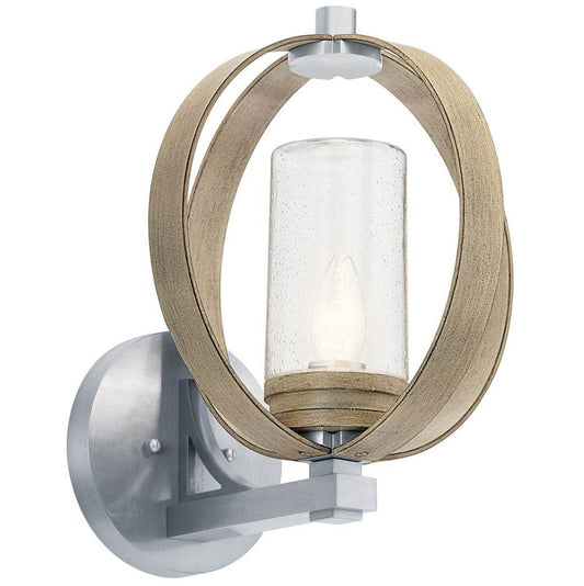 KICHLER 59067DAG The Grand Bank 15" 1 Light Outdoor Wall Light Distressed Antique Gray