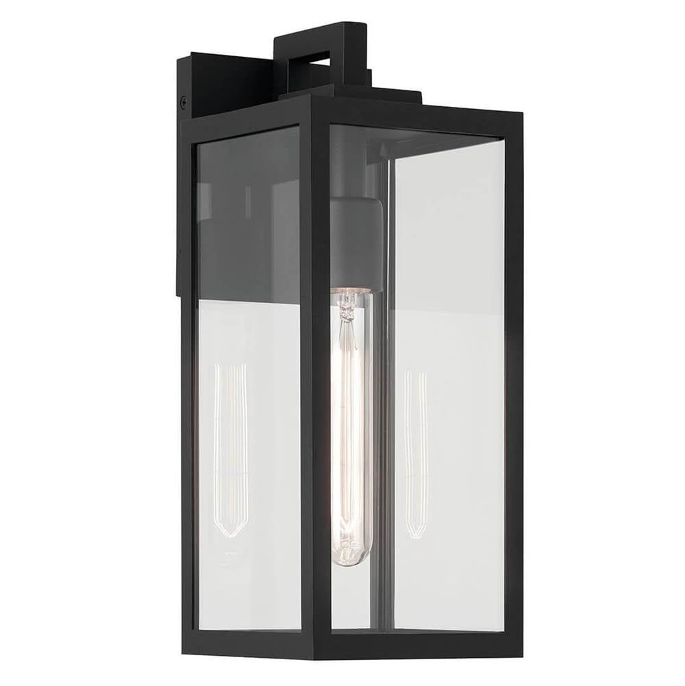 KICHLER 59111BKT Branner 14 inch 1 Light Outdoor Wall Light with Clear Glass in Textured Black
