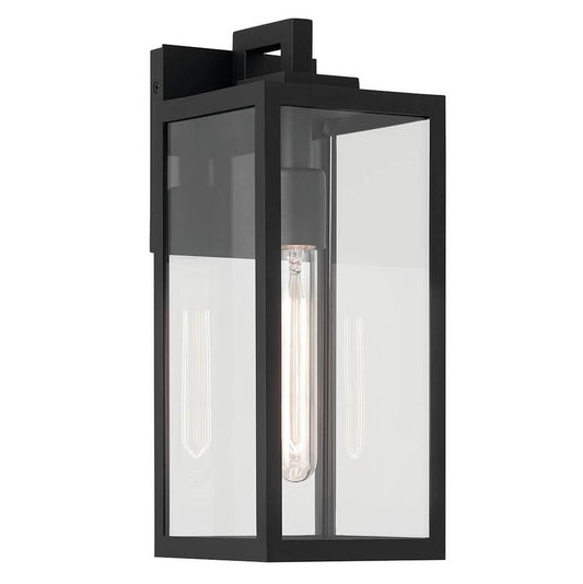 KICHLER 59111BKT Branner 14 inch 1 Light Outdoor Wall Light with Clear Glass in Textured Black