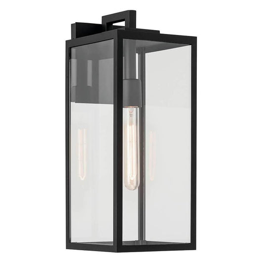 KICHLER 59112BKT Branner 17.75 inch 1 Light Outdoor Wall Light with Clear Glass in Textured Black