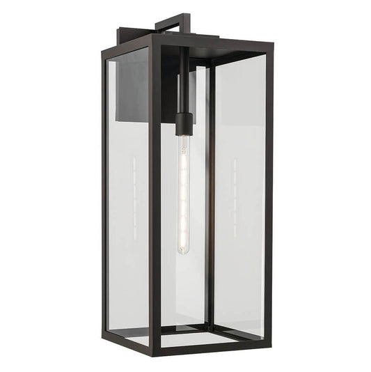KICHLER 59114OZ Branner 30 inch 1 Light Outdoor Wall Light with Clear Glass in Olde Bronze