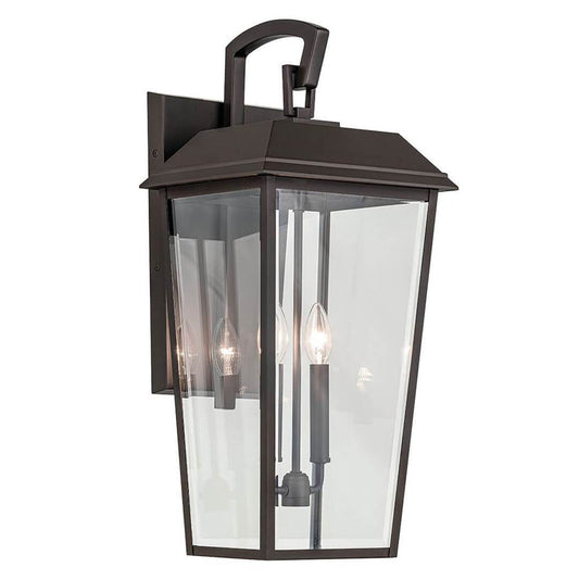 KICHLER 59120OZ Mathus 24.25 inch 2 Light Outdoor Wall Light with Clear Glass in Olde Bronze