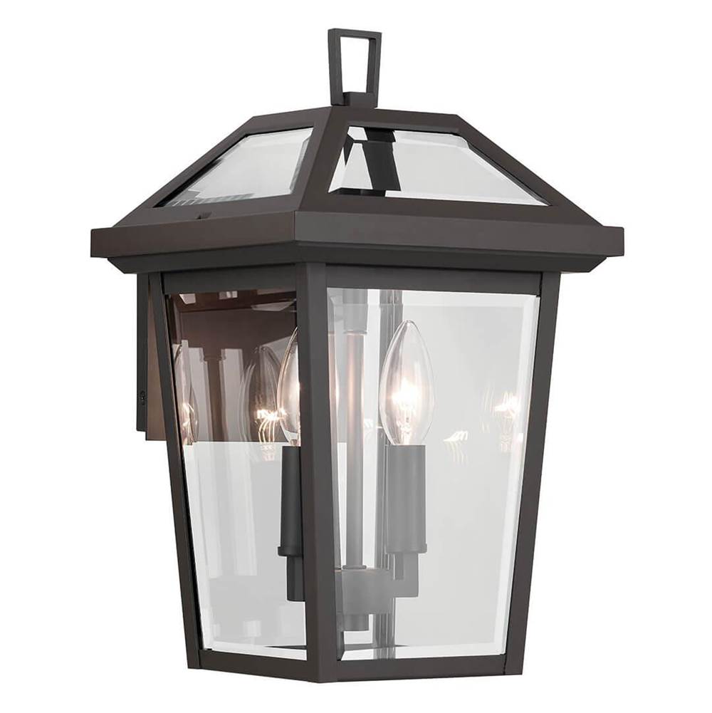 KICHLER 59125OZ Regence 14 inch 2 Light Outdoor Wall Light with Clear Glass in Olde Bronze