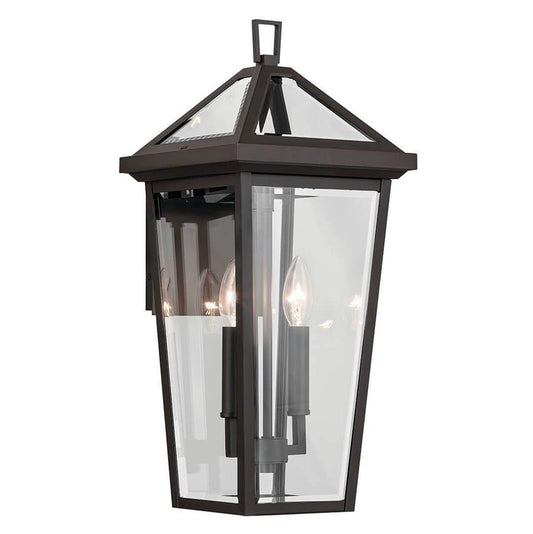 KICHLER 59126OZ Regence 19.25 inch 2 Light Outdoor Wall Light with Clear Glass in Olde Bronze