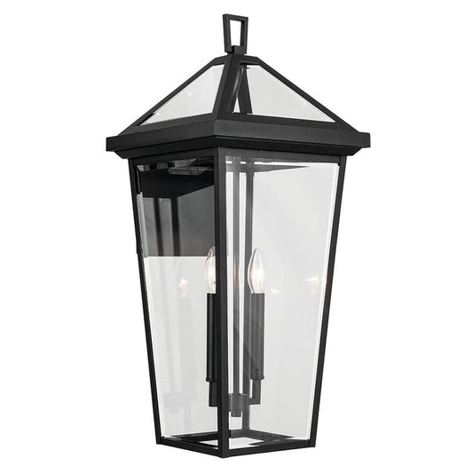 KICHLER 59127BKT Regence 26 inch 2 Light Outdoor Wall Light with Clear Glass in Textured Black