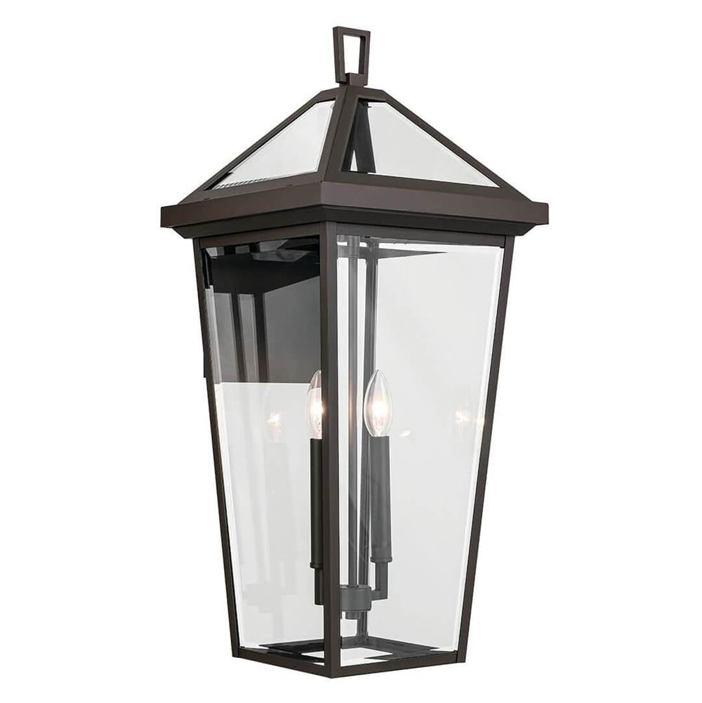 KICHLER 59127OZ Regence 26 inch 2 Light Outdoor Wall Light with Clear Glass in Olde Bronze