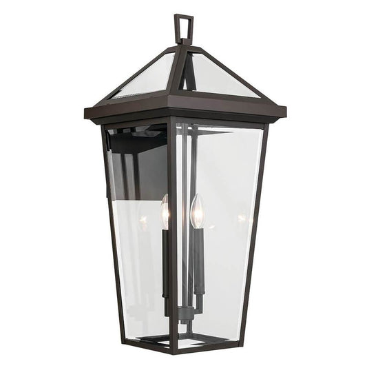 KICHLER 59127OZ Regence 26 inch 2 Light Outdoor Wall Light with Clear Glass in Olde Bronze