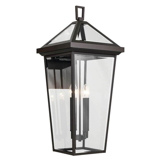 KICHLER 59128OZ Regence 30.25 inch 4 Light Outdoor Wall Light with Clear Glass in Olde Bronze