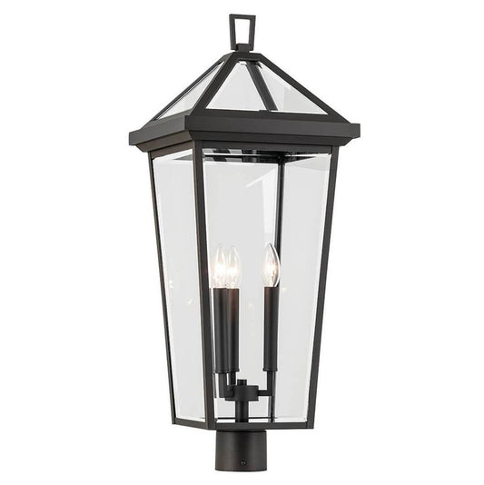 KICHLER 59129OZ Regence 28.75 inch 3 Light Outdoor Post Light with Clear Glass in Olde Bronze