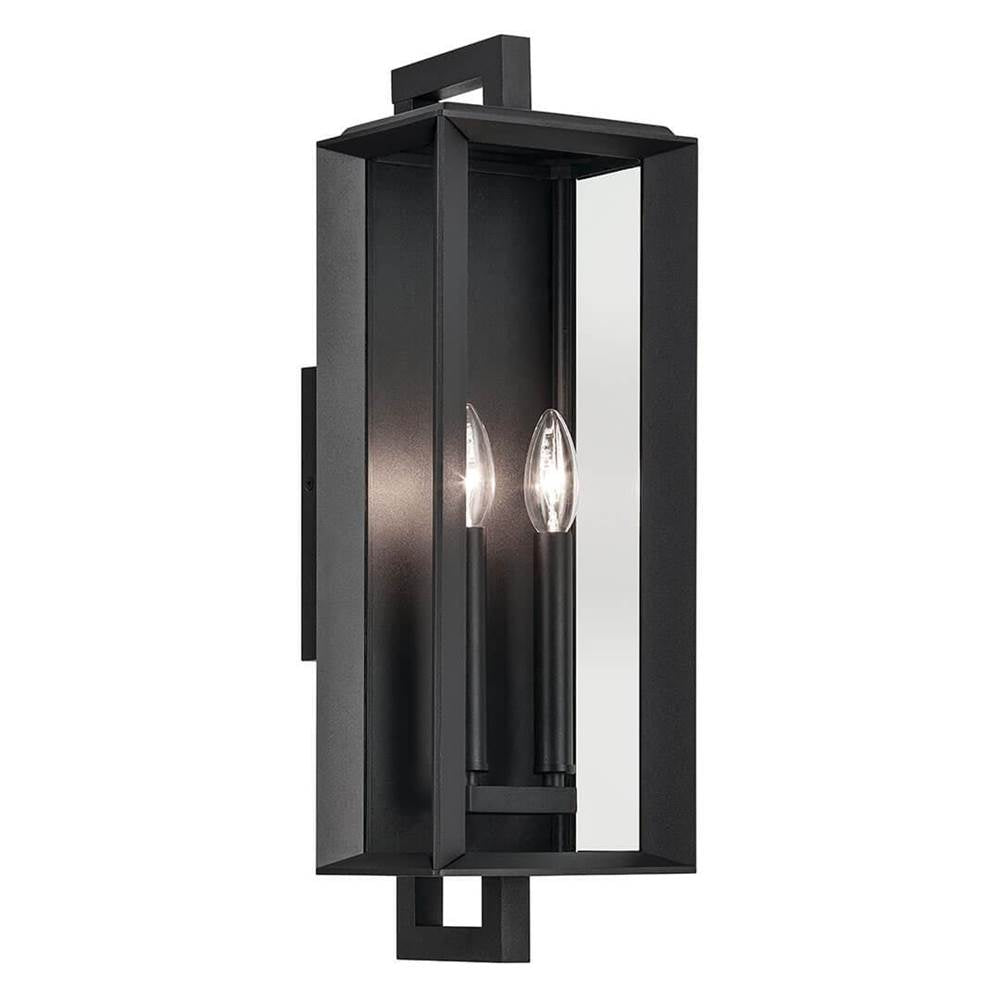 KICHLER 59132BKT Kroft 20.5 inch 2 Light Outdoor Wall Light with Clear Glass in Textured Black