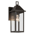 KICHLER 59157OZ Prin 14 Inch 1 Light Outdoor Wall Light With Clear Glass In Olde Bronze