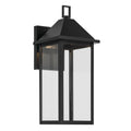 KICHLER 59158BKDS Prin 16.75 Inch 1 Light Outdoor Darksky Wall Light With Clear Glass In Black