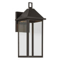 KICHLER 59158OZDS Prin 16.75 Inch 1 Light Outdoor Darksky Wall Light With Clear Glass In Olde Bronze