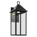 KICHLER 59159BKDS Prin 22 Inch 1 Light Outdoor Darksky Wall Light With Clear Glass In Black