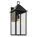 KICHLER 59159BK Prin 22 Inch 1 Light Outdoor Wall Light With Clear Glass In Black