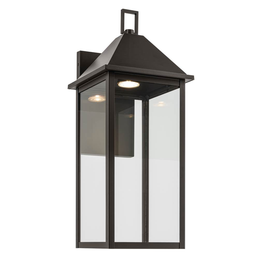 KICHLER 59159OZDS Prin 22 Inch 1 Light Outdoor Darksky Wall Light With Clear Glass In Olde Bronze
