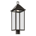 KICHLER 59161OZDS Prin 25 Inch 1 Light Outdoor Darksky Post Light With Clear Glass In Olde Bronze