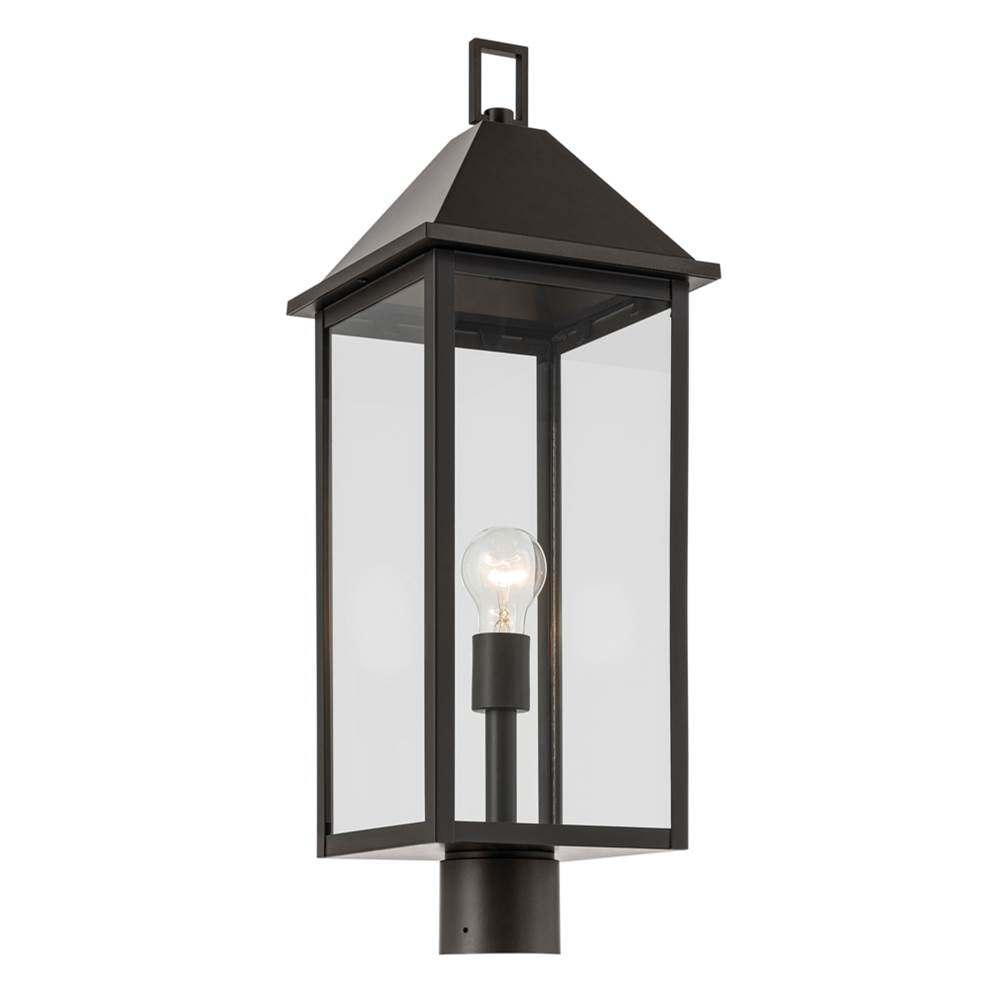 KICHLER 59161OZ Prin 25 Inch 1 Light Outdoor Post Light With Clear Glass In Olde Bronze