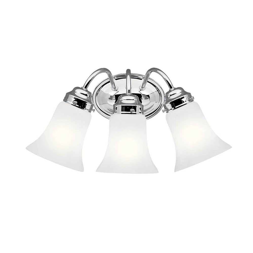 KICHLER 6123CH 3 Light Vanity Light Fixture Chrome