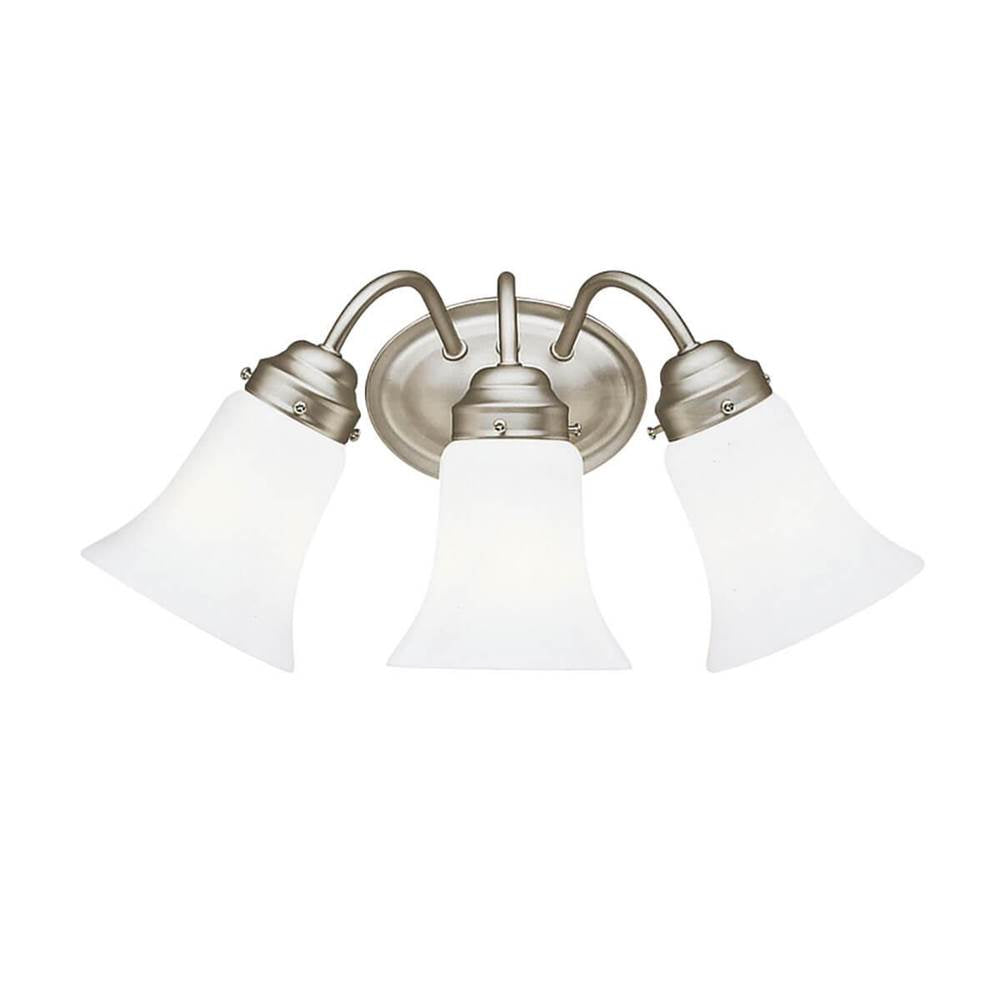 KICHLER 6123NI 3 Light Vanity Light Fixture Nickel