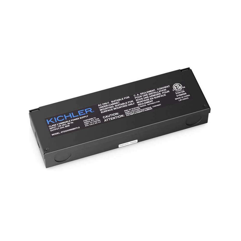 KICHLER 6TD24V060BKTV2 6TD 24V Direct Wire Dimmable Power Supply