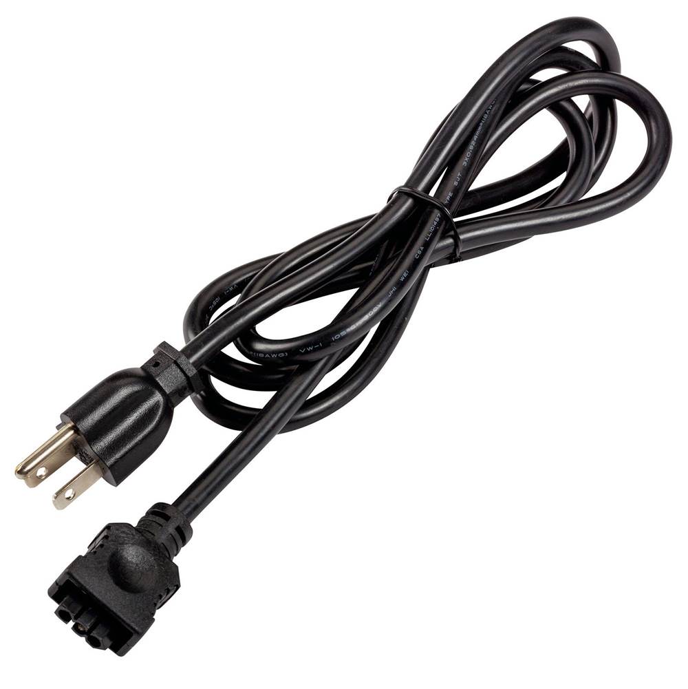 KICHLER 6UCORDBK 4U/6U Under Cabinet 3-Prong Cord Black