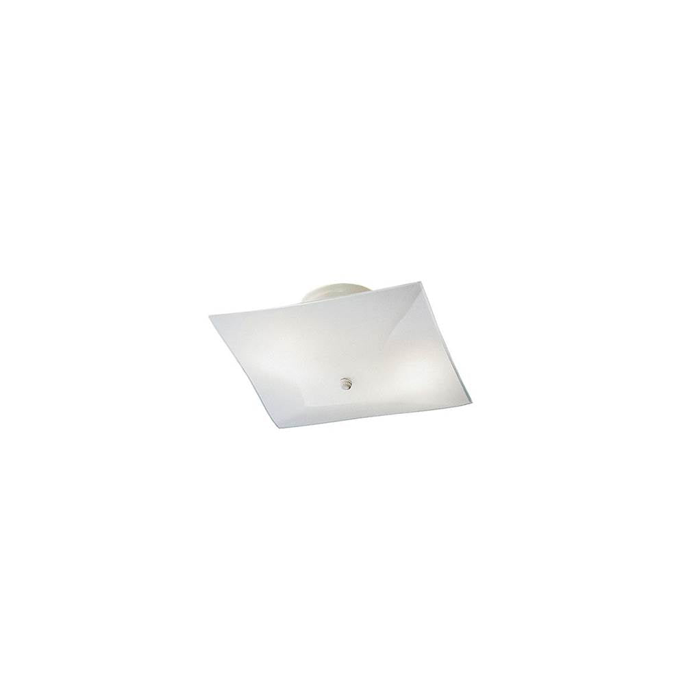 KICHLER 7260WH Ceiling Space 12" 2 Light Flush Mount White