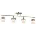KICHLER 7772NI Hendrik 30" 4 Light Rail Light with Satin Etched Cased Opal Brushed Nickel