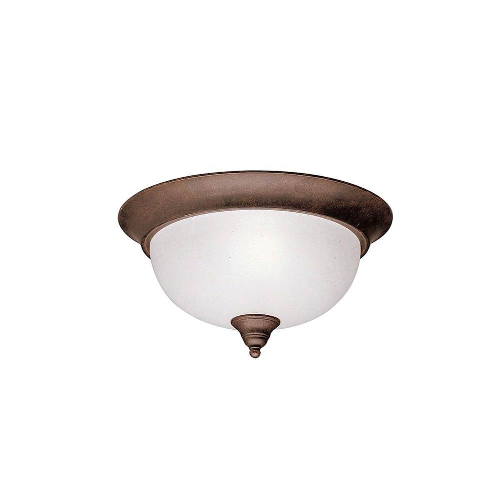 KICHLER 8064TZ Dover 2 Light Flush Mount Tannery Bronze