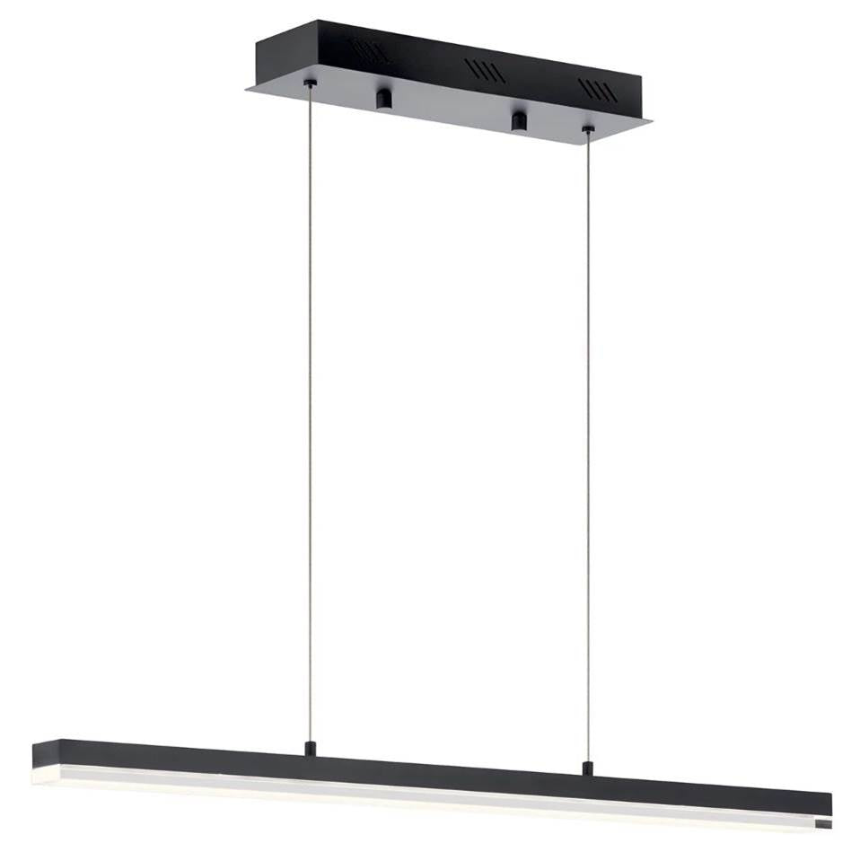 ELAN 83593MBK Gorve LED 3000K 39.25" Linear Chandelier Matte Black
