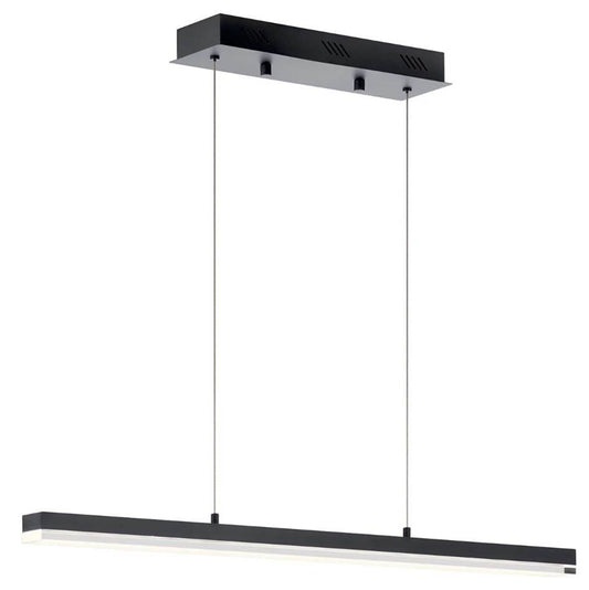 ELAN 83593MBK Gorve LED 3000K 39.25" Linear Chandelier Matte Black