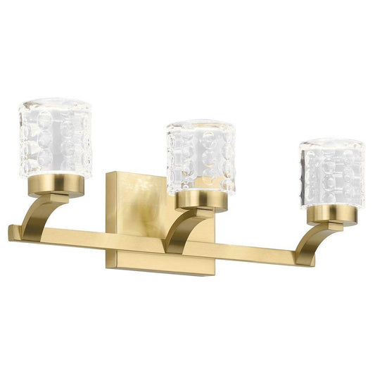 ELAN 84041CG Rene 3000K LED 3 Light Vanity Light Champagne Gold