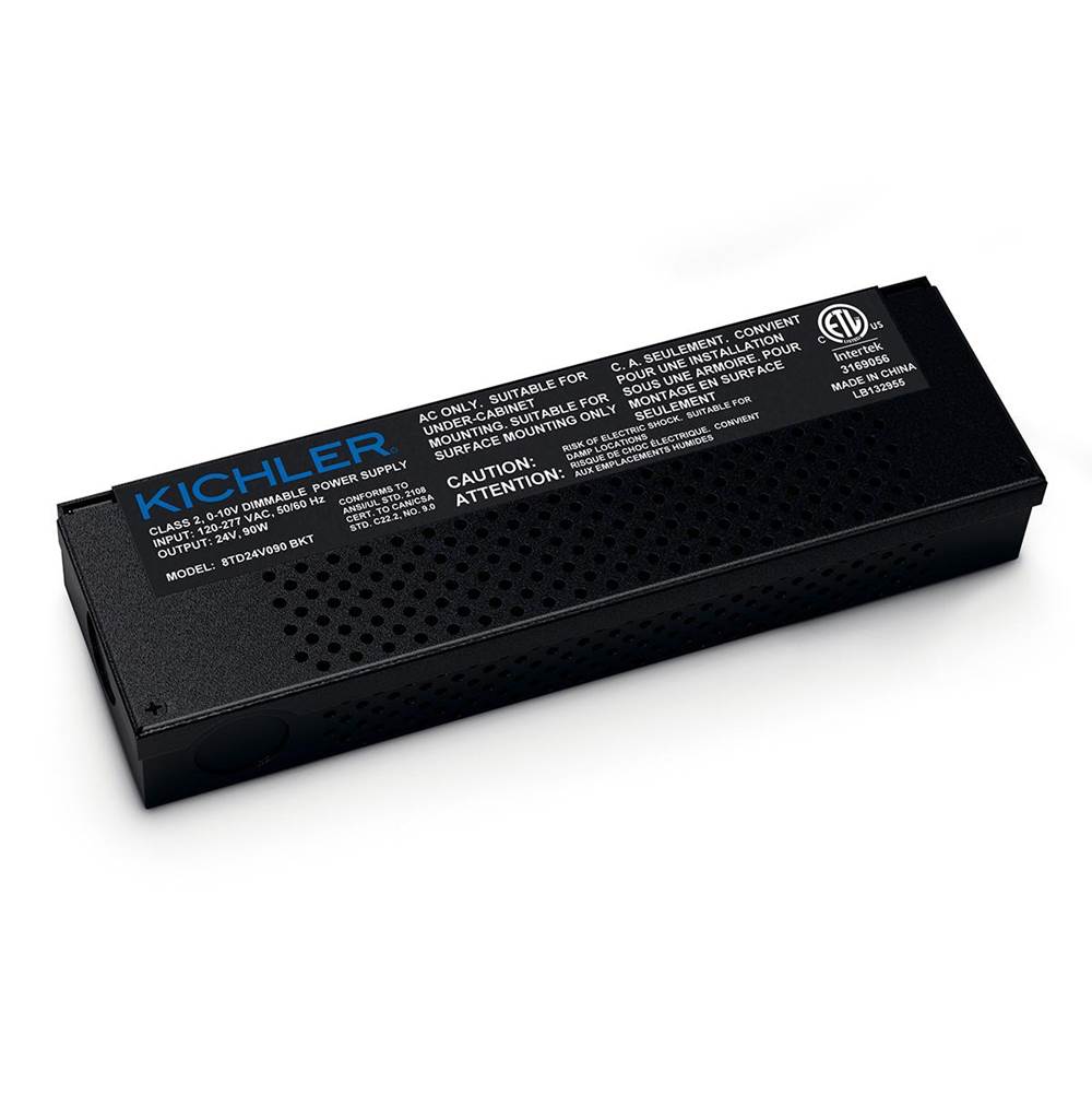 KICHLER 8TD24V090BKT 8TD 90W 24V 0-10V Dimmable LED Driver Black