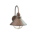 KICHLER 9023OB Seaside 14.25" 1 Light Outdoor Wall Light with Glass Globe Olde Brick