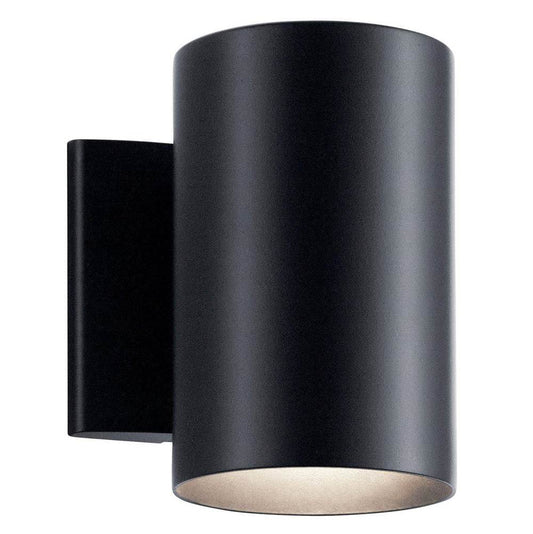 KICHLER 9234BK Cylinder 7" 1 Light Wall Light Black