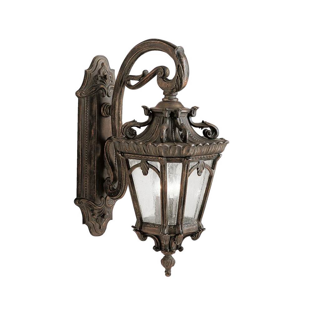 KICHLER 9358LD Tournai 29" 3 Light Outdoor Wall Light with Clear Seeded Glass in Londonderry
