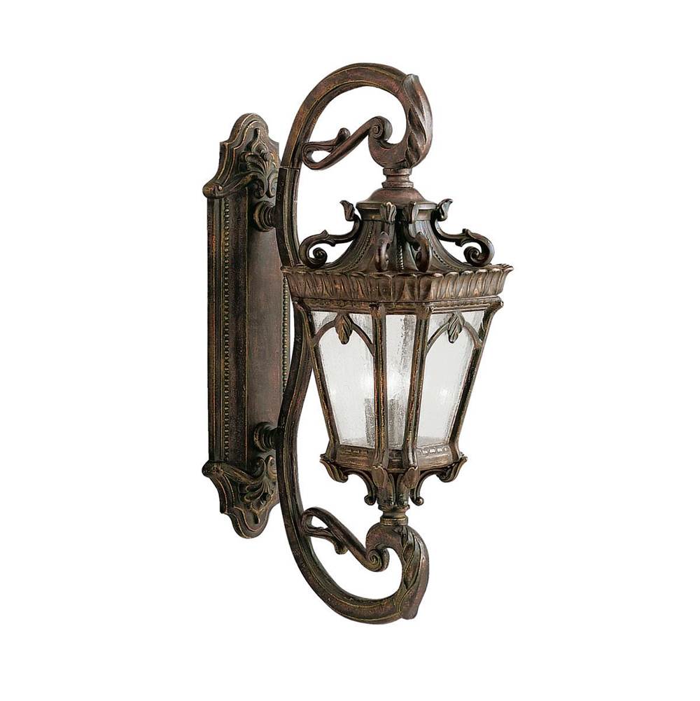 KICHLER 9359LD Tournai 37.75" 4 Light Outdoor Wall Light with Clear Seeded Glass in Londonderry