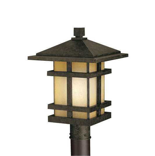 KICHLER 9529AGZ Cross Creek 1 Light Post Light Aged Bronze