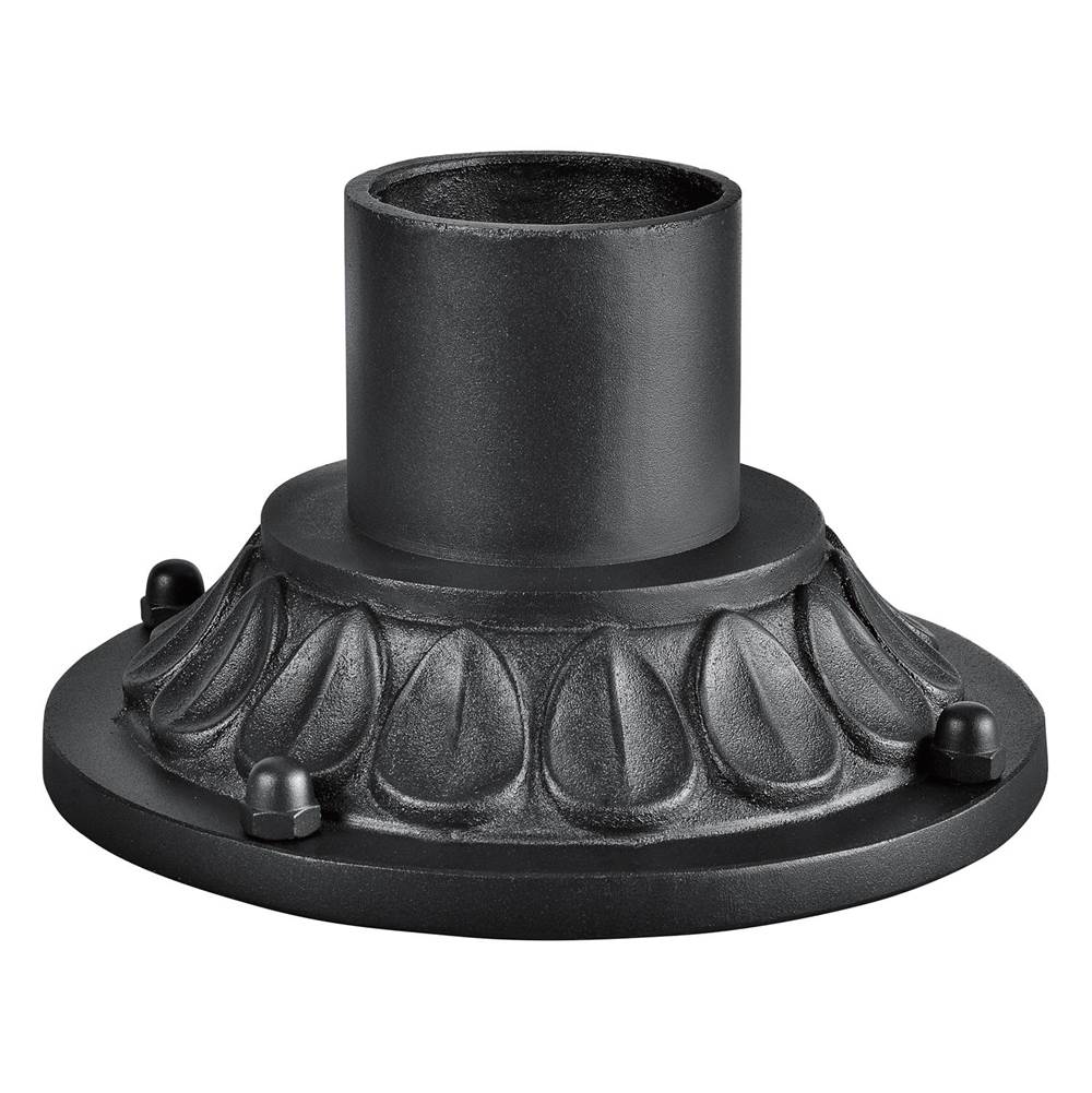KICHLER 9549BKT 10" x 5.75" 4" Post Pedestal Mount Textured Black