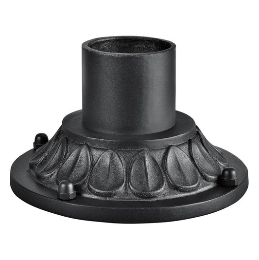 KICHLER 9549BKT 10" x 5.75" 4" Post Pedestal Mount Textured Black