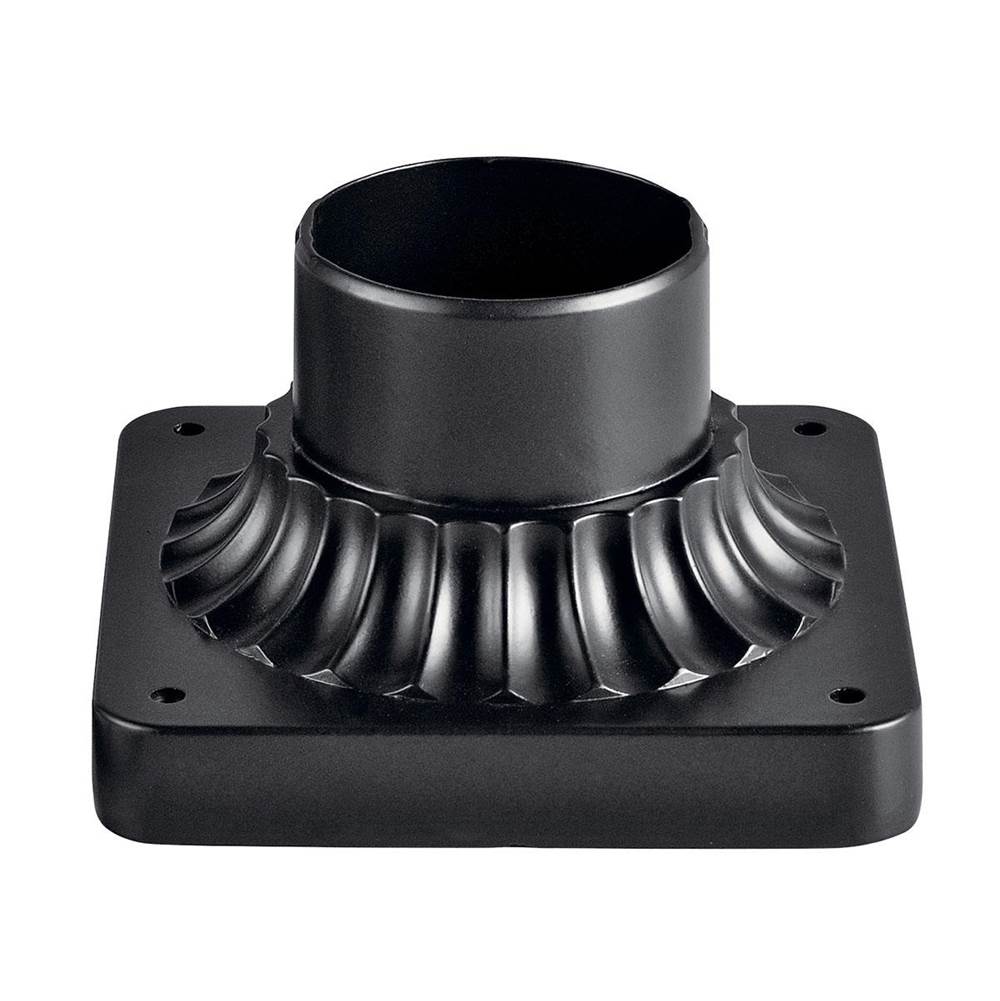 KICHLER 9592BK 5.75" x 3.5" Pedestal Mount Black