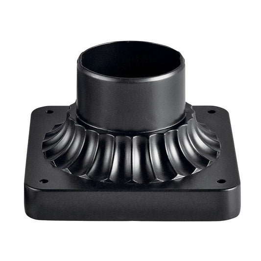 KICHLER 9592BK 5.75" x 3.5" Pedestal Mount Black