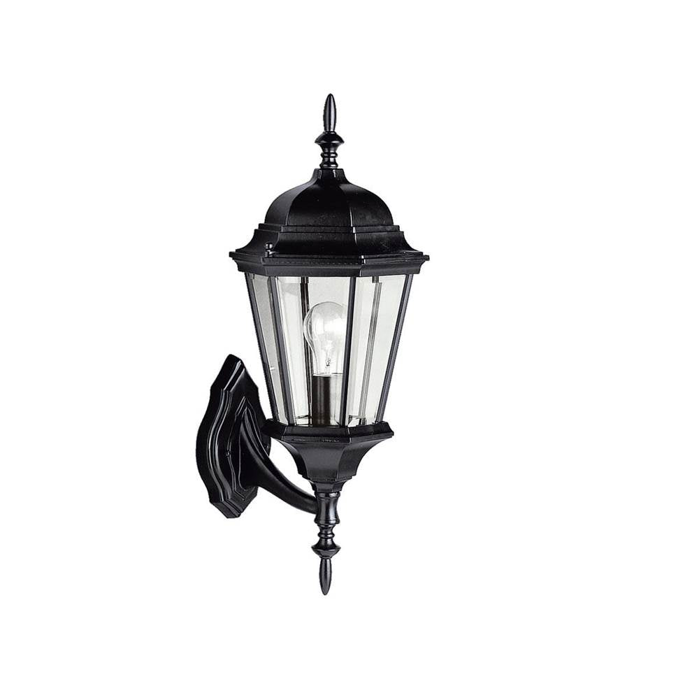 KICHLER 9653BK Madison 20 inch 1 Light Outdoor Wall Light with Clear Beveled Glass in Black