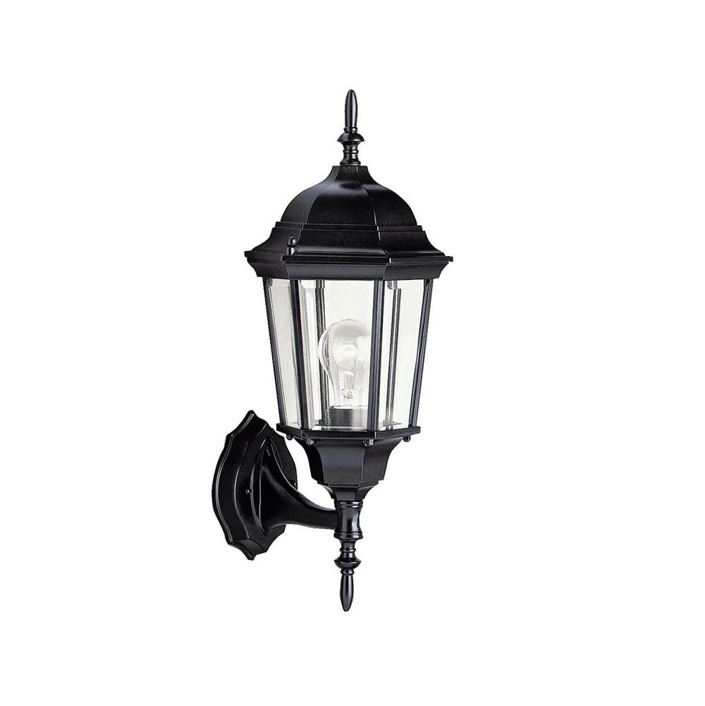 KICHLER 9654BK Madison 22.75" 1 Light Outdoor Wall Light with Clear Beveled Glass in Black