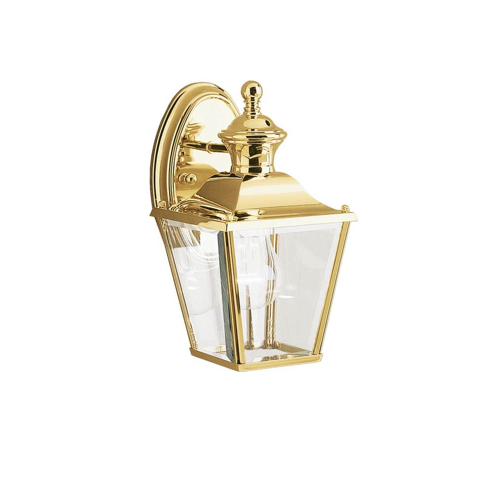KICHLER 9711PB Bay Shore 10.25" 1 Light Wall Light Polished Brass