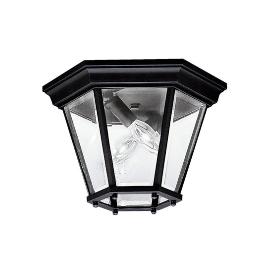 KICHLER 9850BK Madison 2 Light Flush Mount Black