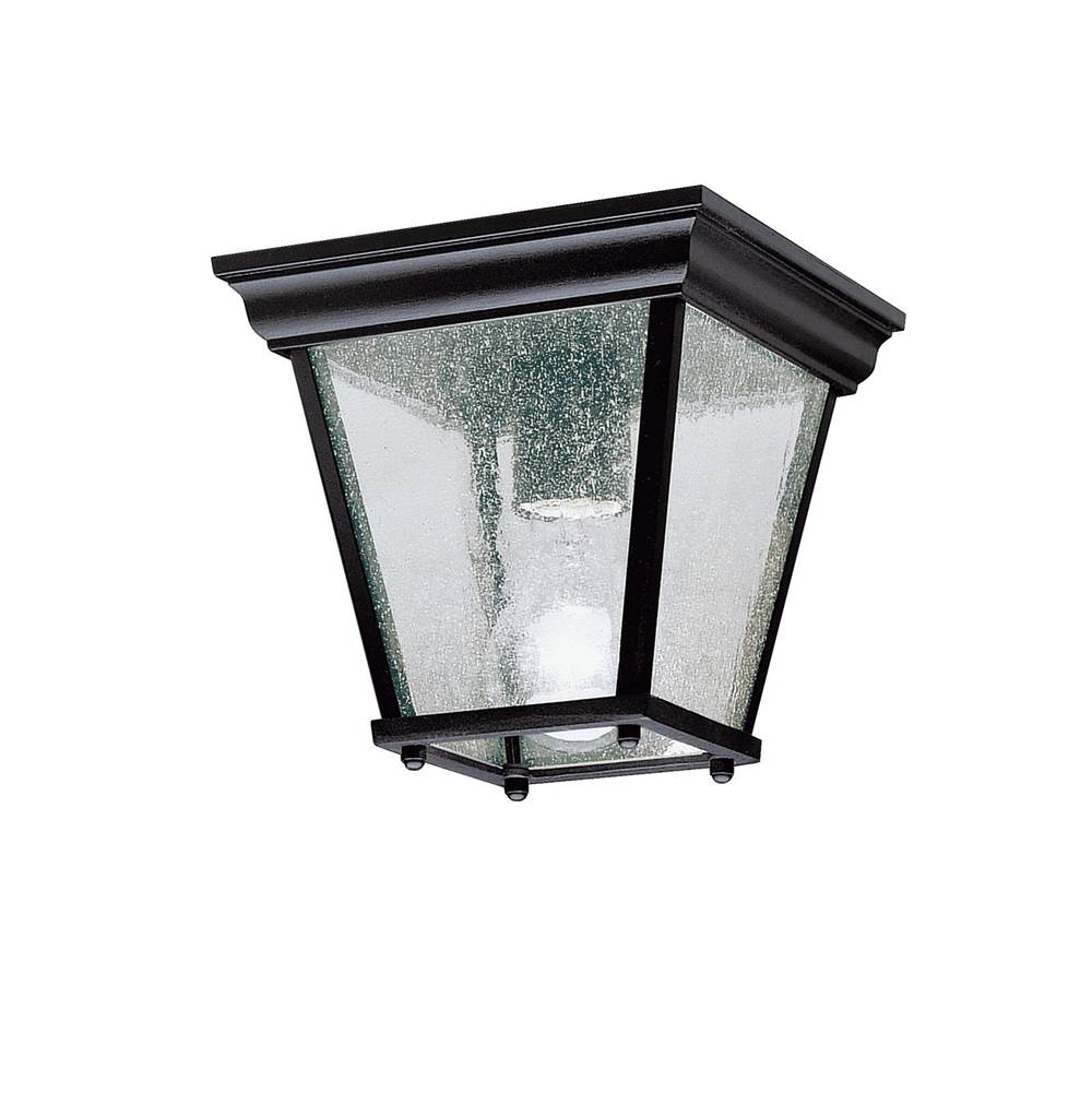 KICHLER 9859BK 7.25" 1 Light Flush Mount Black