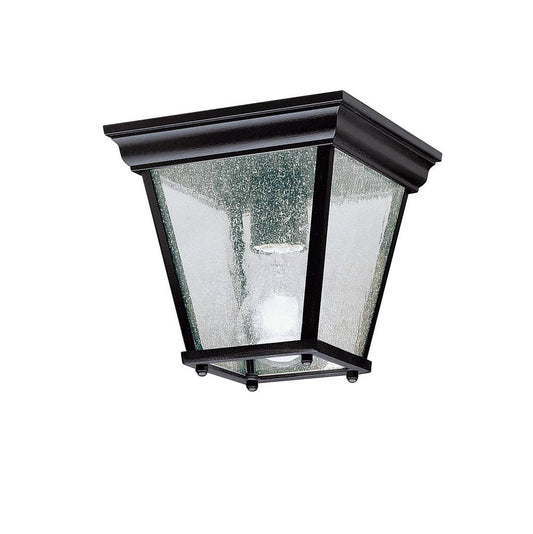 KICHLER 9859BK 7.25" 1 Light Flush Mount Black
